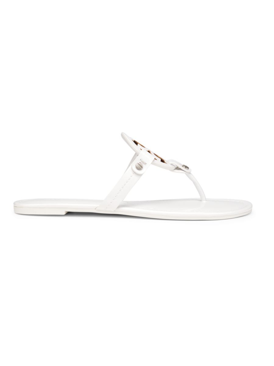 Miller Patent Leather Thong Sandals | Saks Fifth Avenue