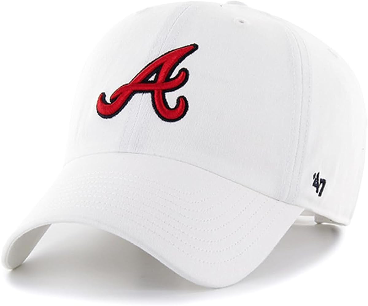 47 MLB Unisex-Adult White/Team Color Clean Up Adjustable Hat Cap - One Size | Amazon (US)