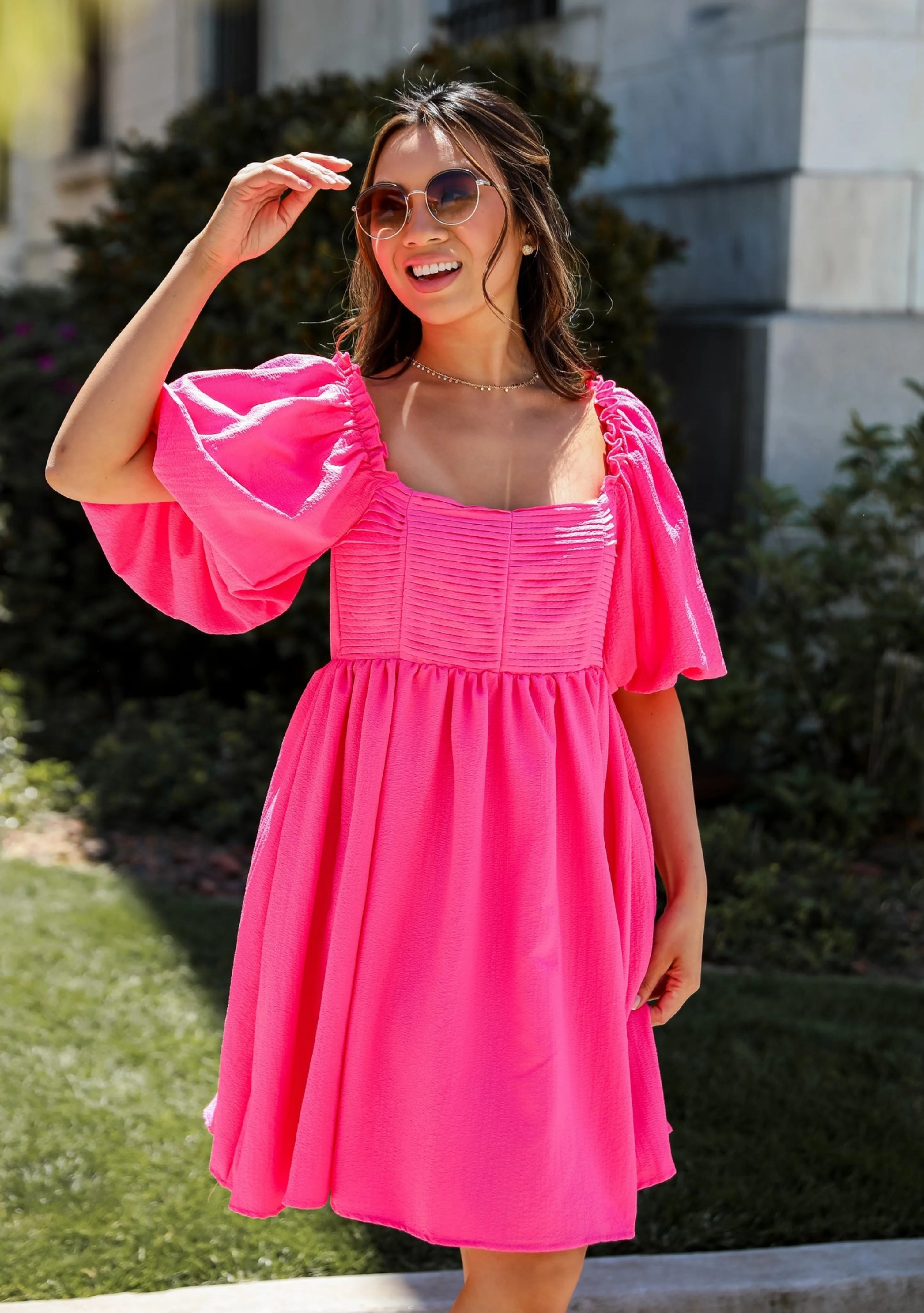 Unlimited Sweetness Pink Babydoll Mini Dress | Dress Up