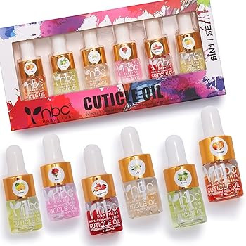 nbc BeautiLab Cuticle Oil, 6Pcs Nail Cuticle Oil Set with Flowers Cuticle Oil for Nails with Vita... | Amazon (US)
