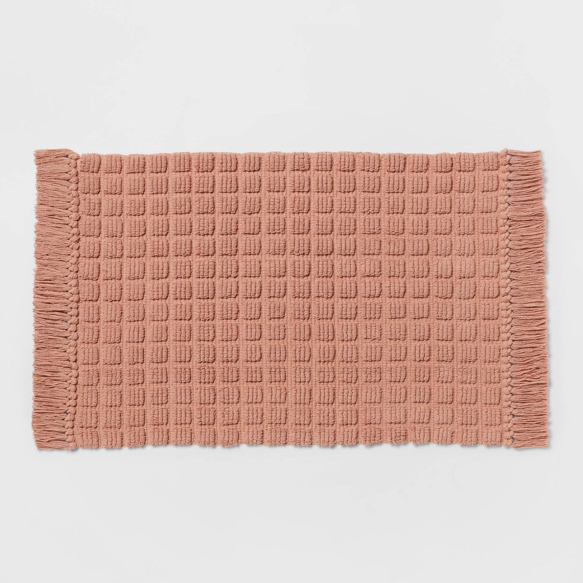 20"x32" Square Tufted Bath Rug Clay Pink - Threshold™ | Target