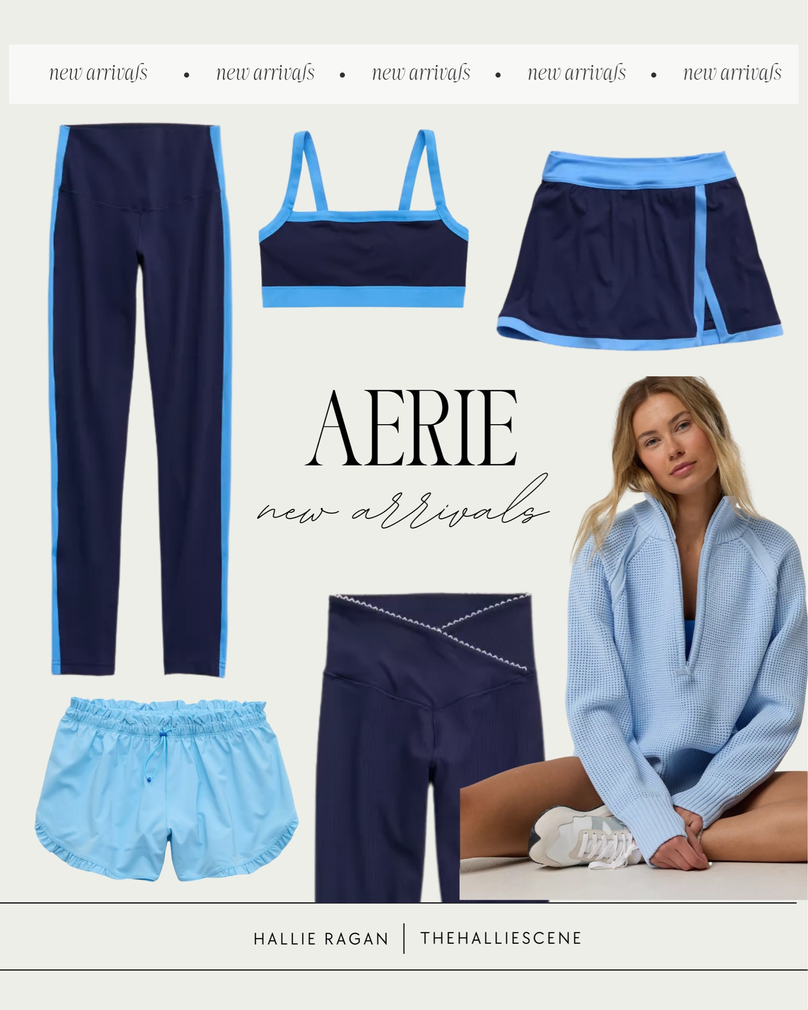 Aerie // athleisure // gym // gym clothes // gym outfits // leggings // skirt // matching // set // blue 

#LTKActive #LTKfitnessgoals #LTKootd
