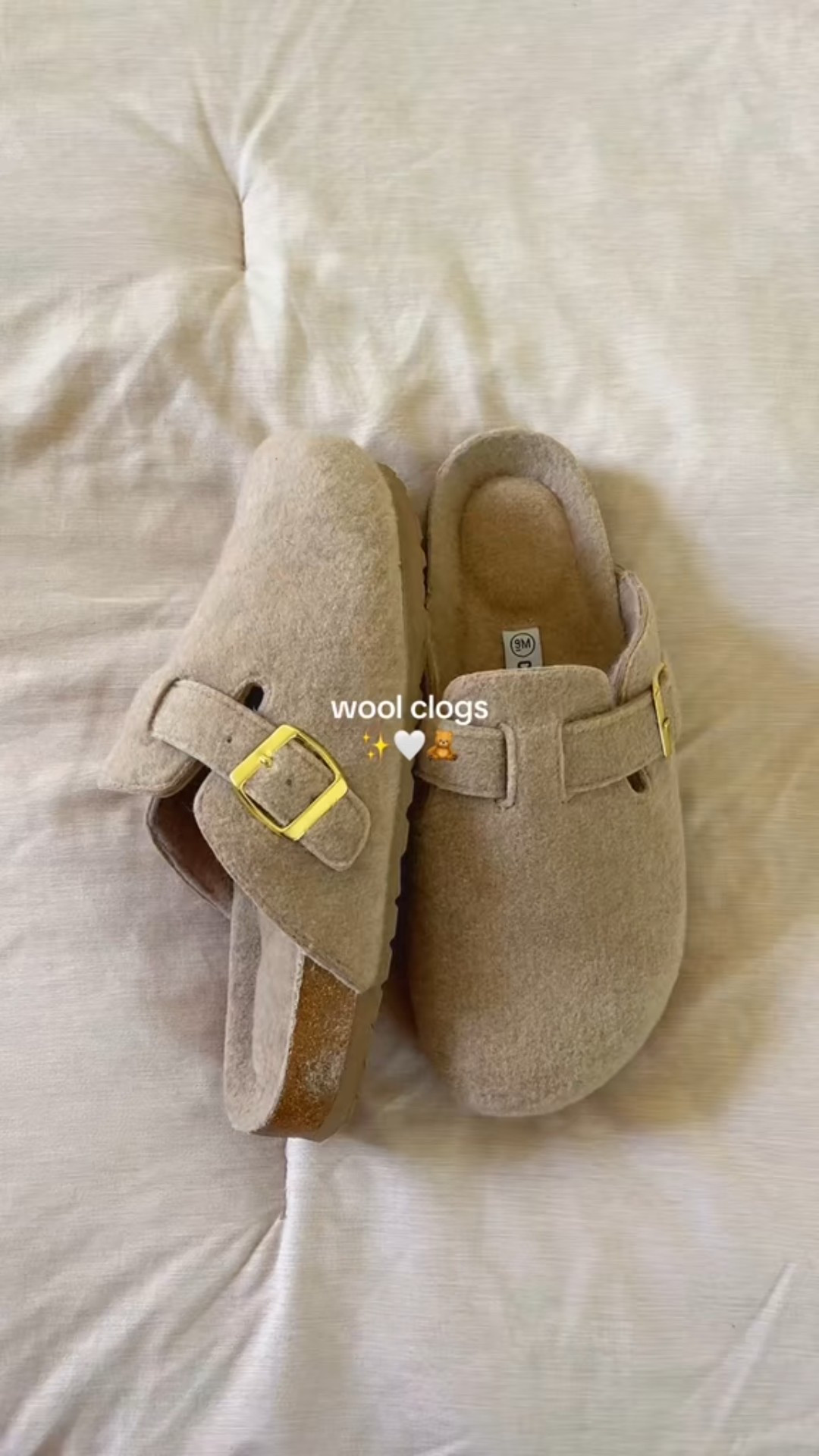 perfect wool clogs for fall 😍🤍🧸  

#LTKFindsUnder100 #LTKShoeCrush #LTKSaleAlert