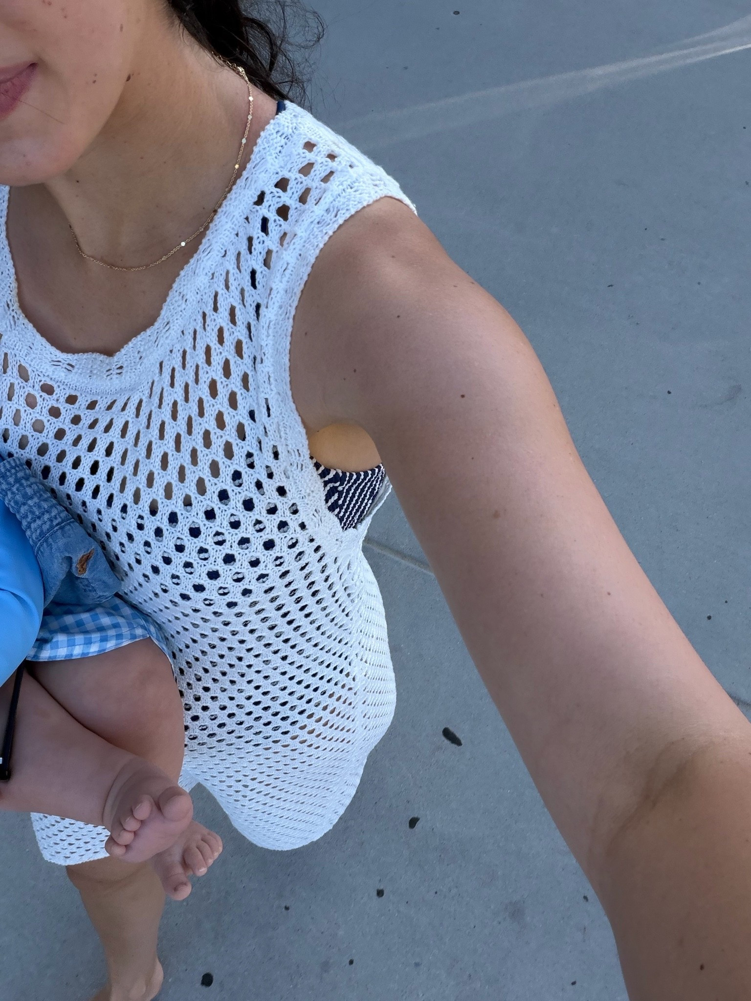 Love this crocheted white beach coverup! 🤍 wearing a size medium

#LTKootd #LTKSwim #LTKdayinmylife