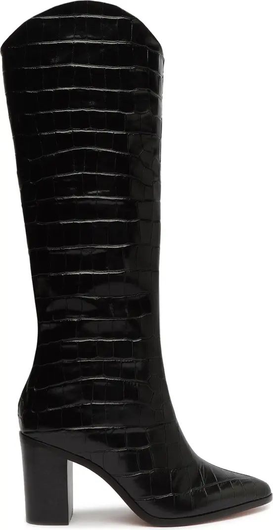 Maryana Block Pointed Toe Knee High Boot | Nordstrom
