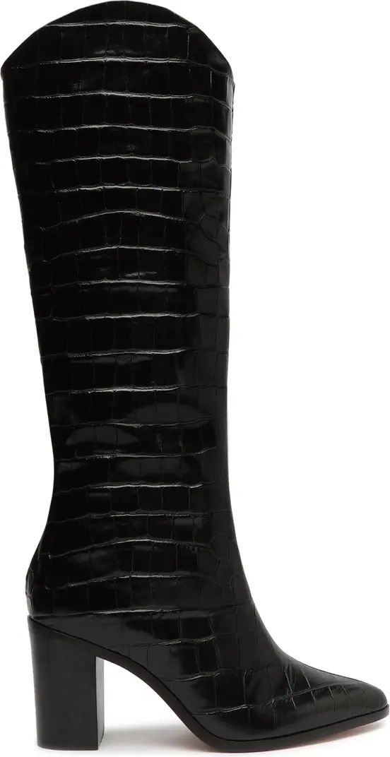 Maryana Block Pointed Toe Knee High Boot (Women) | Nordstrom