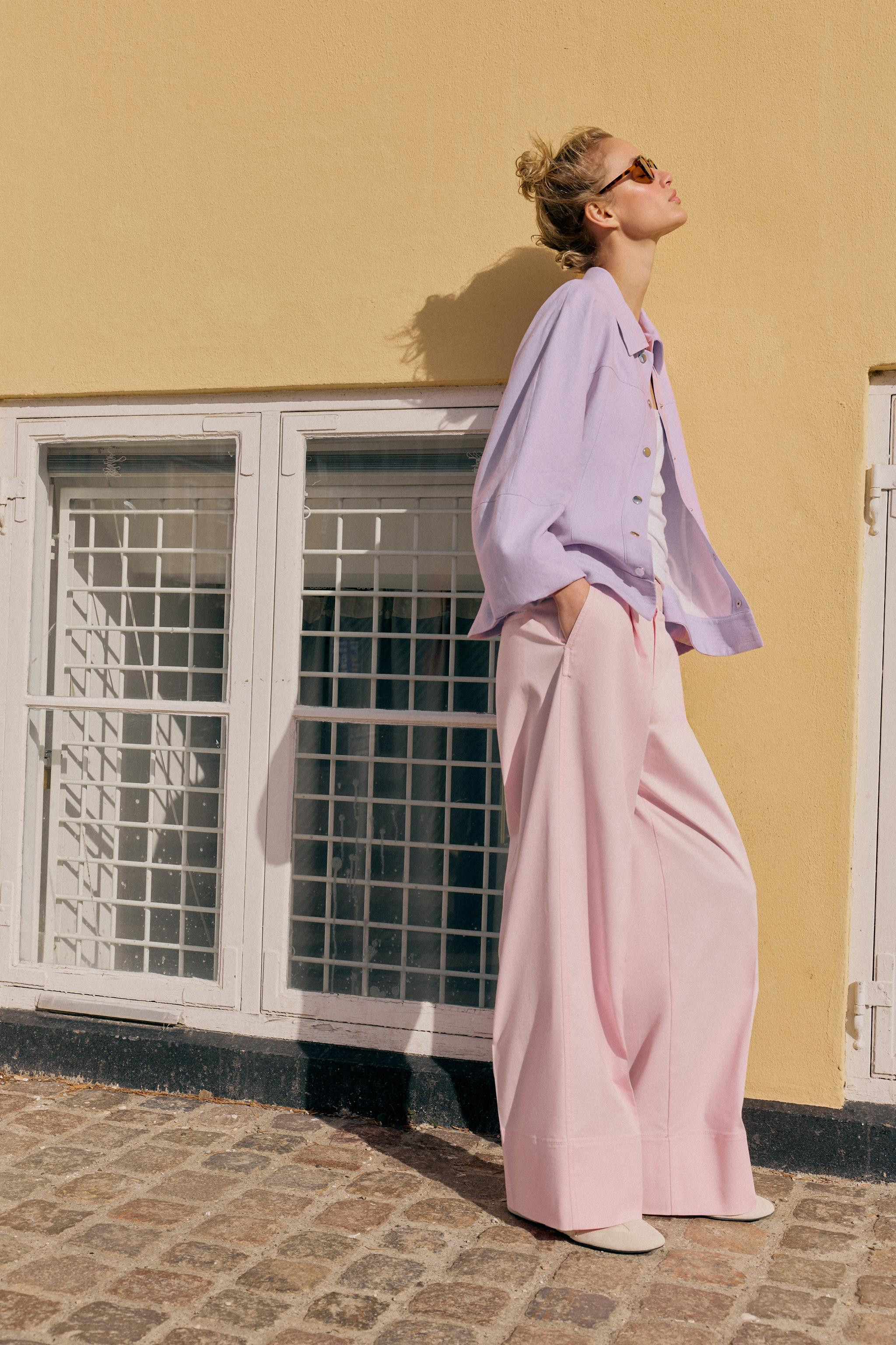 PLEATED CHINO PANTS | Zara Canada