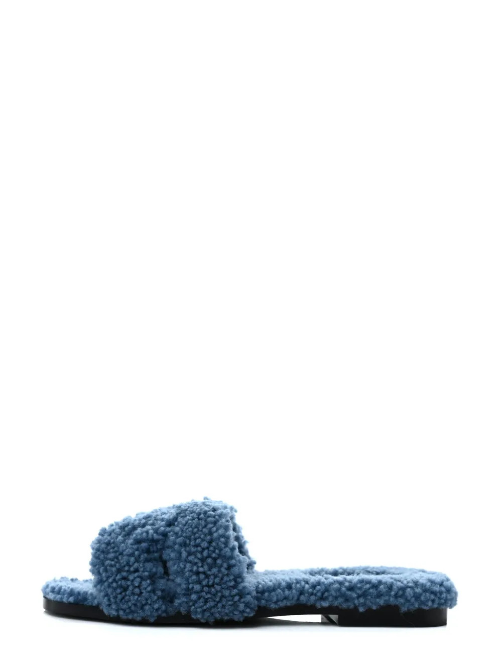 Hermès Pre-Owned Oran Shearling Sandals - Farfetch | Farfetch Global