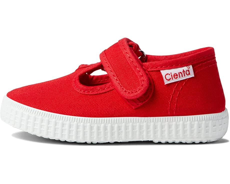 Cienta 50000.02 Red Velcro T- Strap | Maisonette