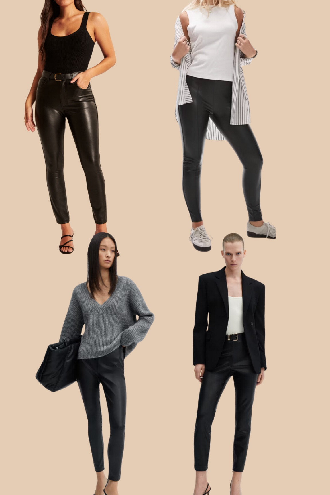 Petite friendly leather look skinny trousers 

#LTKautumn #LTKuk #LTKstyletip