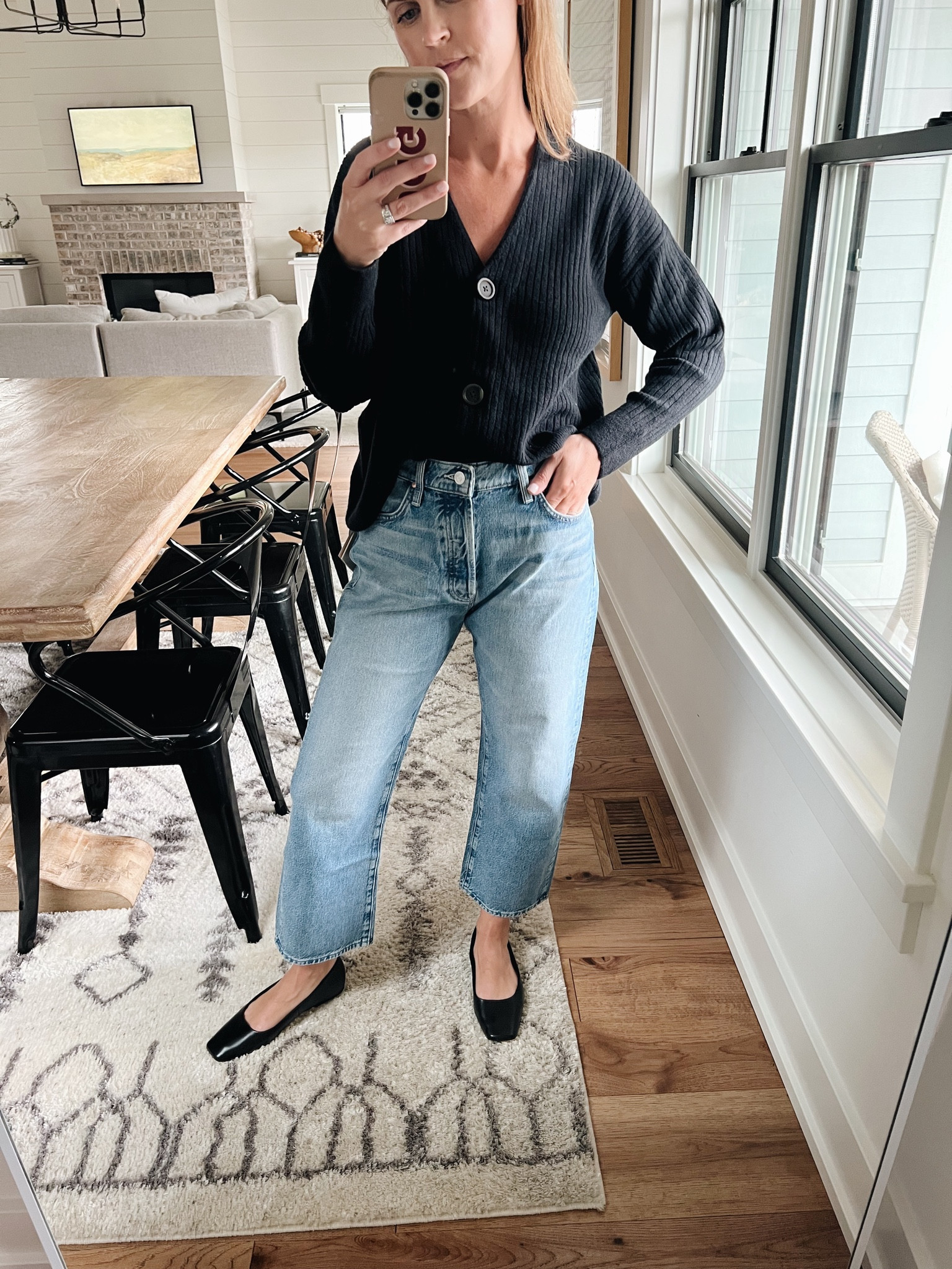 Sweater runs big, size down
Jeans run big, size down
Trench runs HUGE, go down 2 sizes at least
Flats run big, go down 1/2 size 

#LTKFind #LTKSeasonal #LTKxNSale