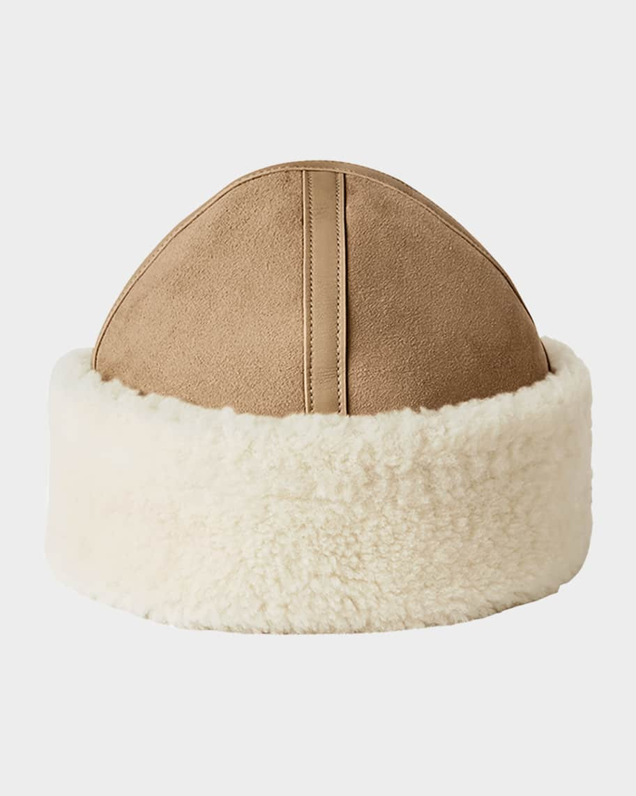Toteme Dyed Shearling Beanie | Neiman Marcus