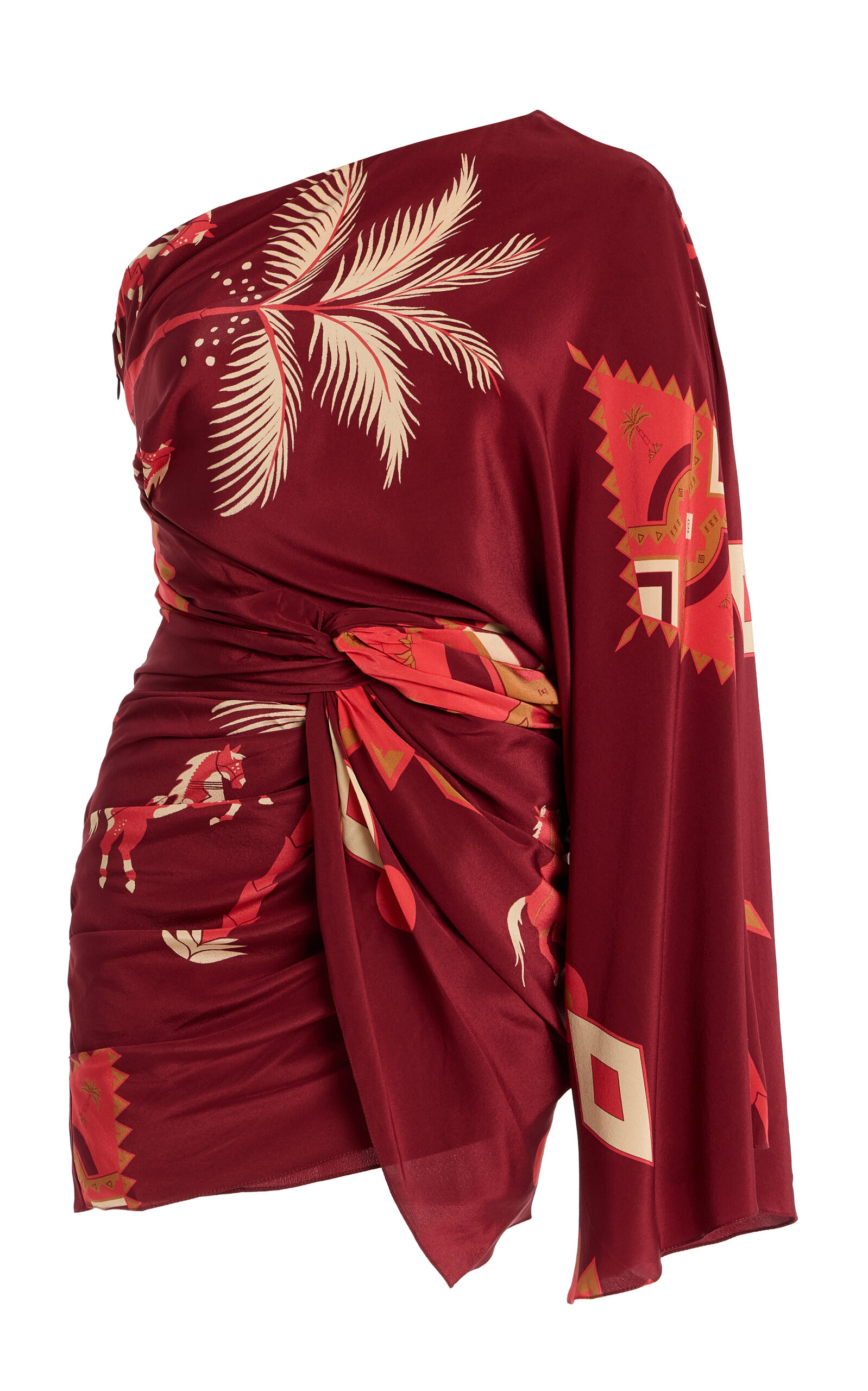 Hidden Oasis Asymmetric Silk Mini Dress | Moda Operandi (Global)