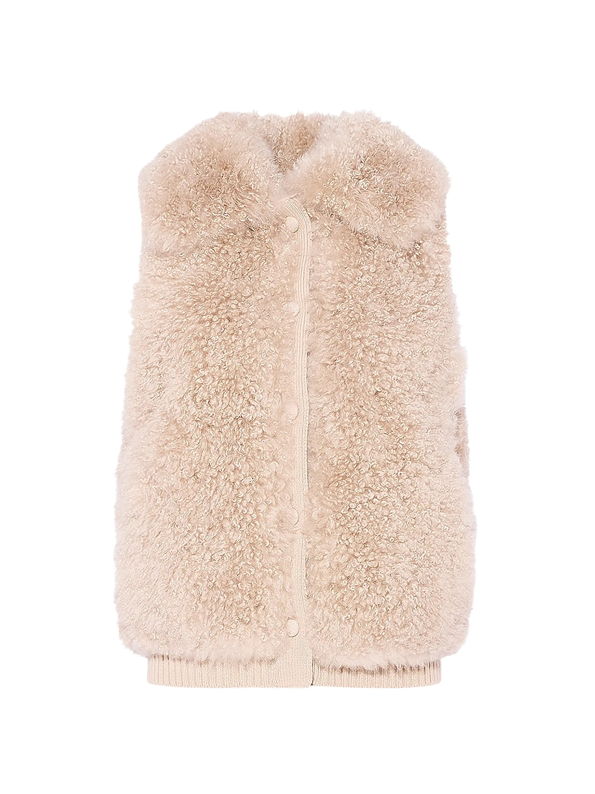 Shearling Button-Front Gilet | Saks Fifth Avenue