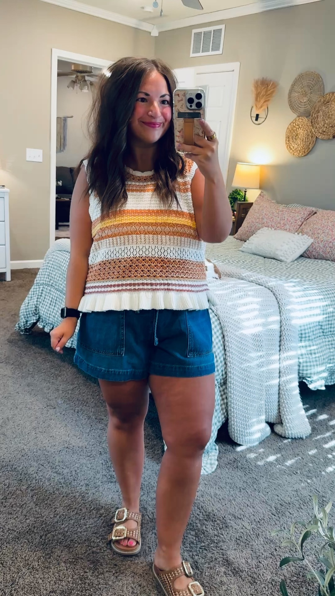 Casual, comfy & giving all the coastal summer vibes 🤍🌊

sandals: fit true to size // wearing a 5
shorts: fit true to size // wearing a large
sweater tank: fits small // wearing an XL 

 #LTKootd #LTKMidsize