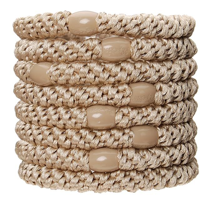 L. Erickson Grab & Go Ponytail Holders, Beige, Set of Eight - Exceptionally Secure with Gentle Ho... | Amazon (US)