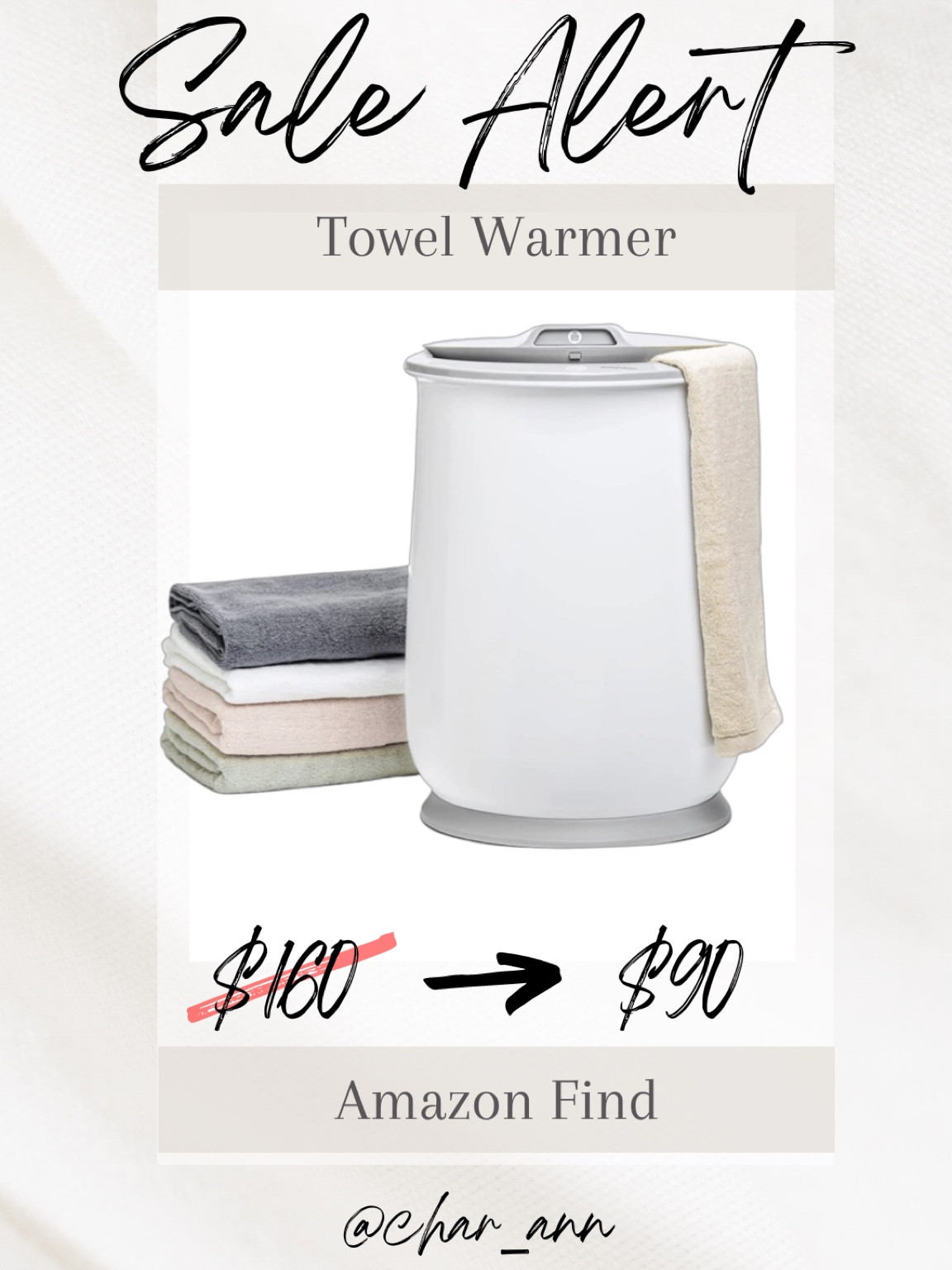 A gift for someone who already has everything! I bet they don’t have a towel warmer! 

#LTKunder100 #LTKhome #LTKsalealert