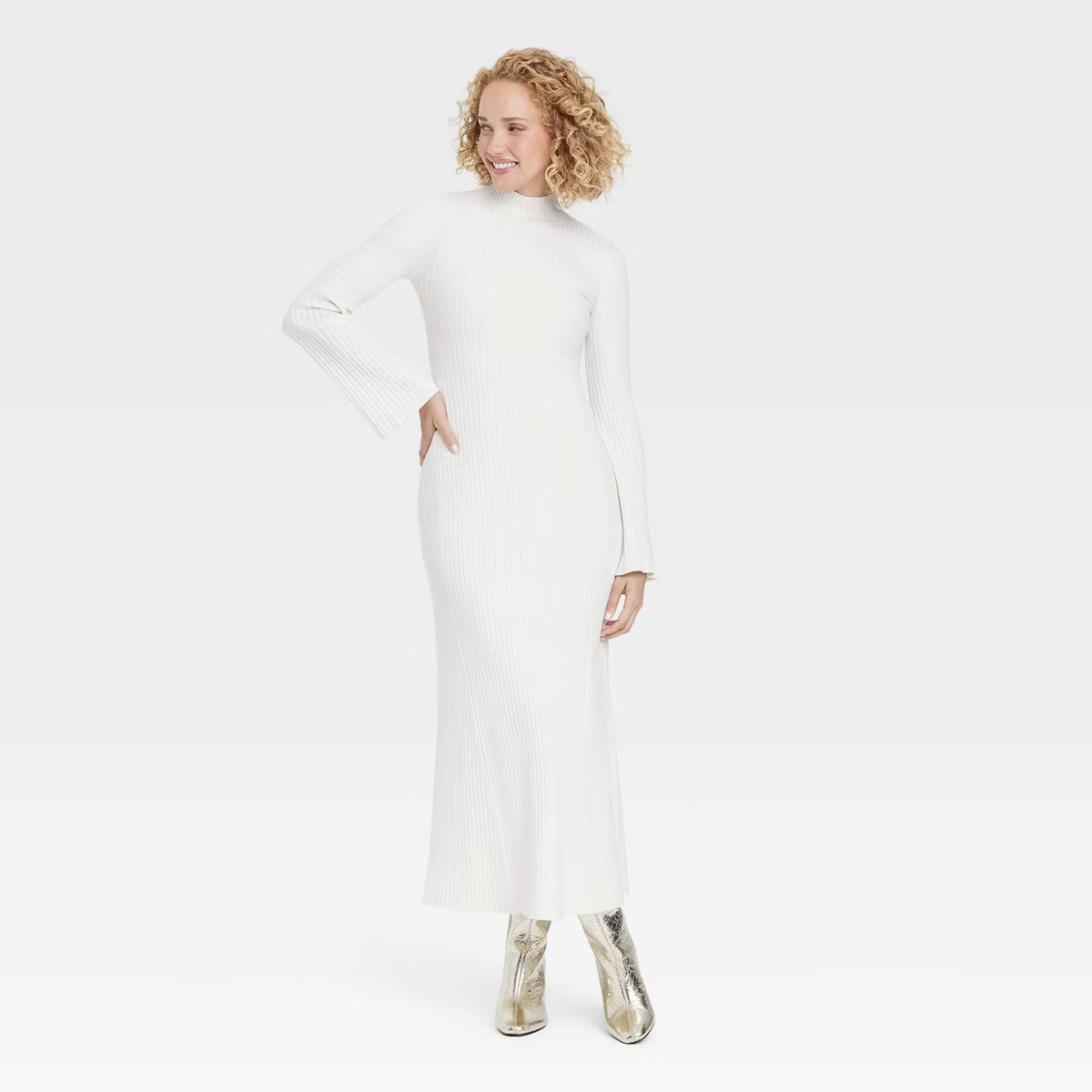 Women's Long Sleeve Maxi Sweater Dress - A New Day™ | Target