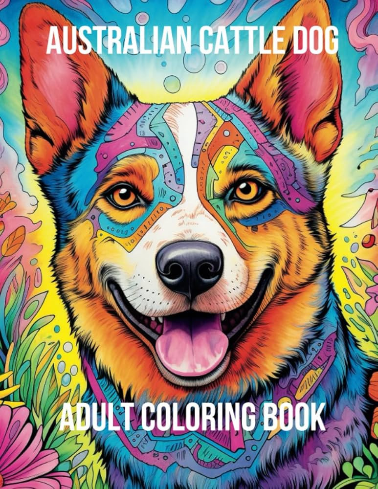 Australian Cattle Dog: Adult Coloring Book | Amazon (US)