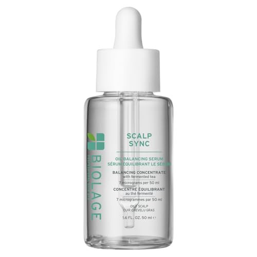 Biolage Scalp Sync Oil Balancing Hair Serum - Absorbs Excess Oil Between Washes, Leave-In Scalp Treatment, Fermented Tea Blend, Vegan, 1.6 Fl Oz | Amazon (US)