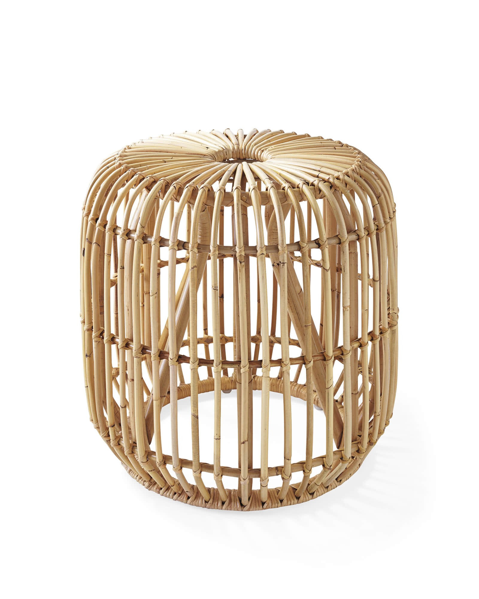 Pismo Rattan Side Table | Serena and Lily
