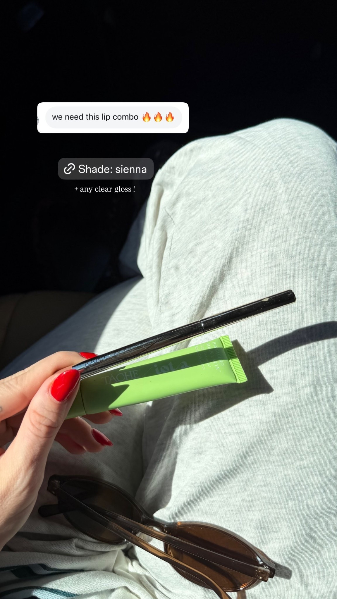 + any clear gloss ! @jouercosmetics