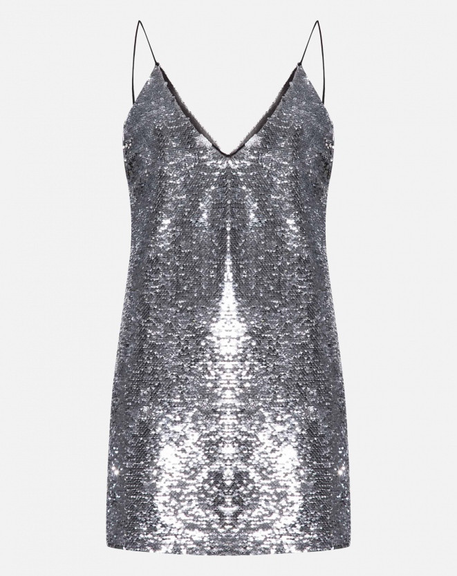 VESTIDO PAETÊS COM DECOTE V | Amaro BR