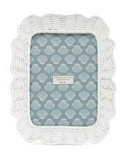 5x7 Scalloped Woven Tabletop Picture Frame | TJ Maxx