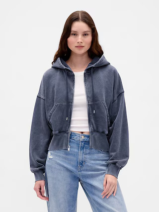 VintageSoft Full-Zip Wedge Hoodie | Gap (US)