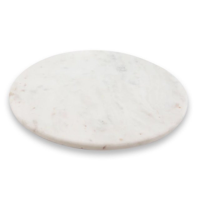 CounterArt All Natural White Marble Lazy Susan Turntable 12" Diameter | Walmart (US)