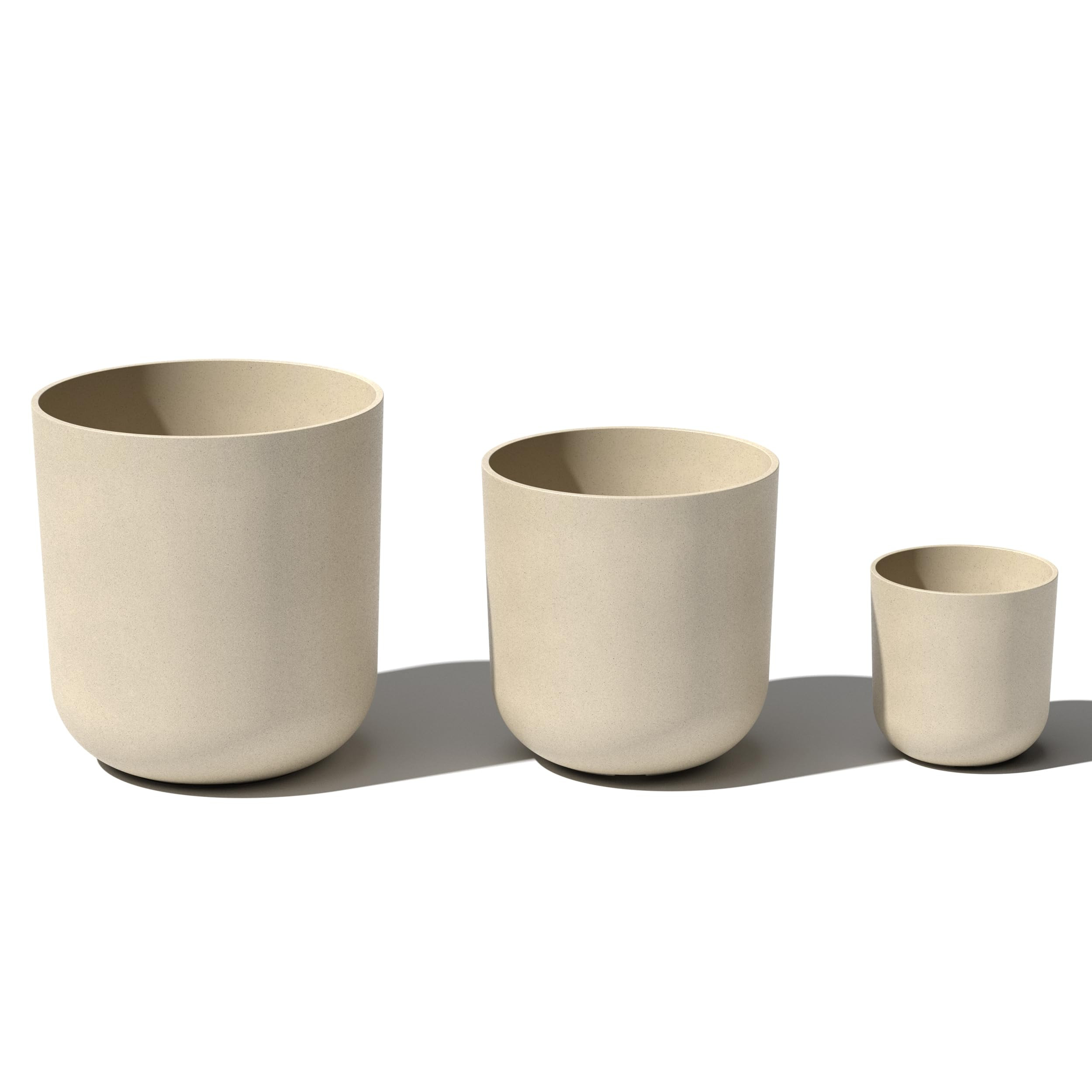 Veradek Mason Series Lima Planter - Set of 3 Round Planters for Garden/Patio | Made from Plastic-... | Amazon (US)