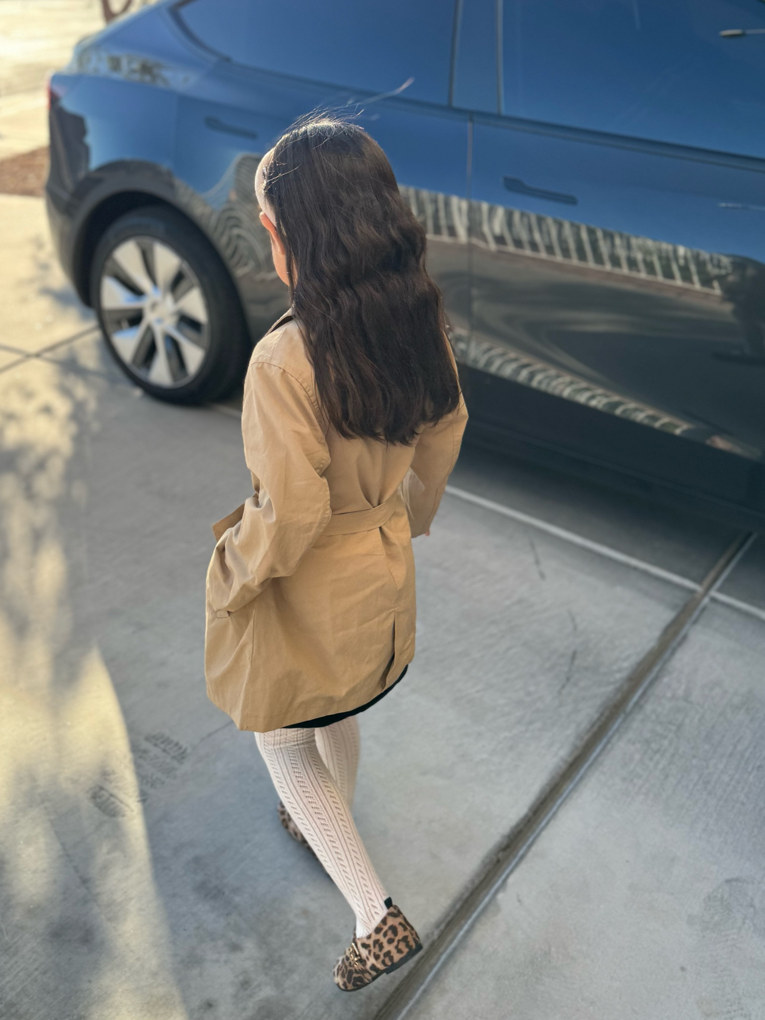 little girls trench coat 
Leopard print ballet flats 
Mary Jane flats
H&M dress

#LTKBaby #LTKFamily #LTKKids