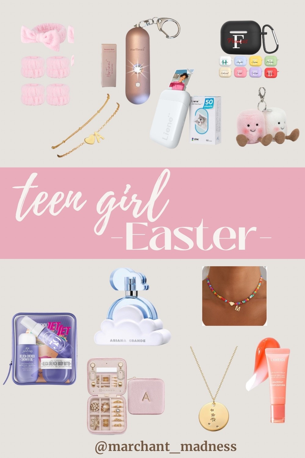 Teen girl Easter basket idea but make it cute + actually usable 💕🐣
Think beauty faves, personalized jewelry, cozy accessories, and fun little tech she’ll love every day. Perfect for teens, tweens, or a girly Easter surprise!

Everything linked to make your basket easy + aesthetic ✨

#LTKspring #LTKeaster #LTKgiftguide #LTKunder50 #LTKbeauty #LTKteens #Easterbasketideas #TeenGirlGifts #AmazonFinds #GiftIdeasForHer #SpringAesthetic #MomLifeFinds #MarchantMadness