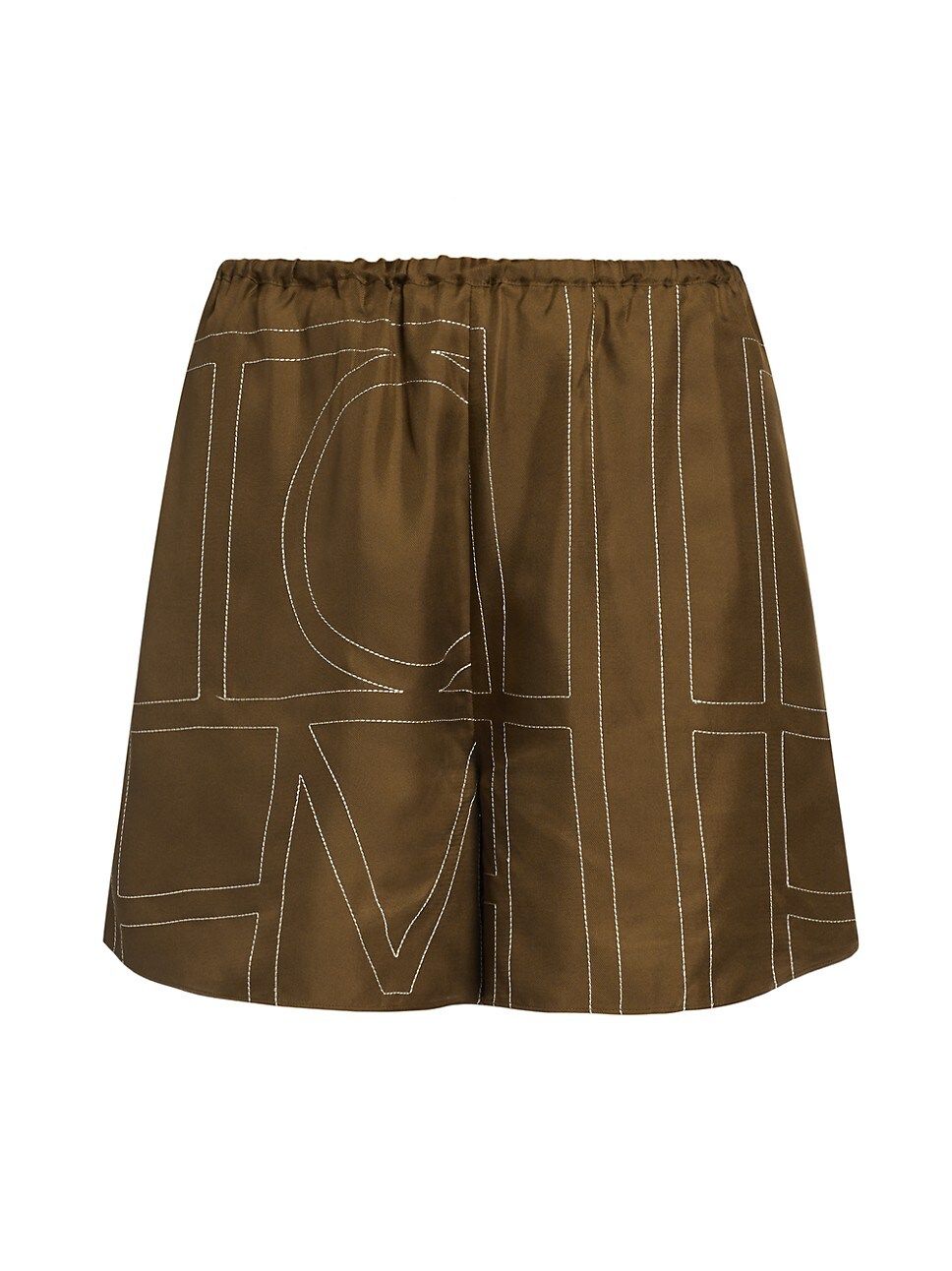 Monogrammed Silk Shorts | Saks Fifth Avenue