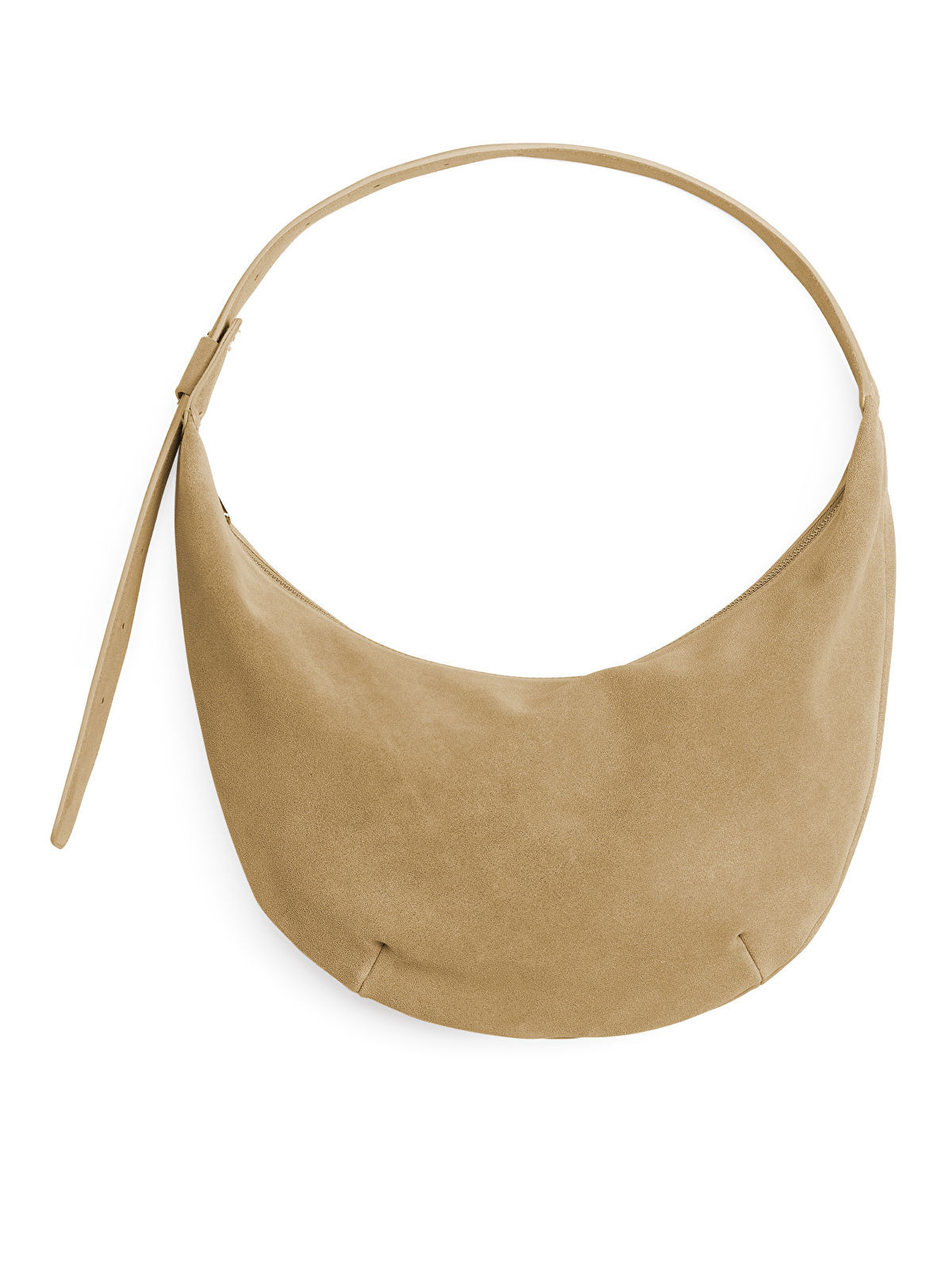 Curved Suede Bag | ARKET (EU)