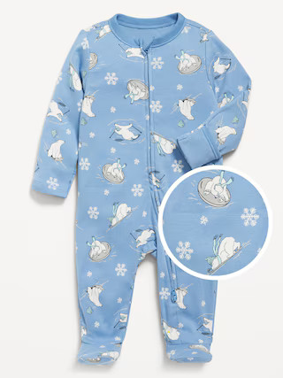2-Way-Zip Printed Sleep & Play Footed One-Piece for Baby | Old Navy (US)