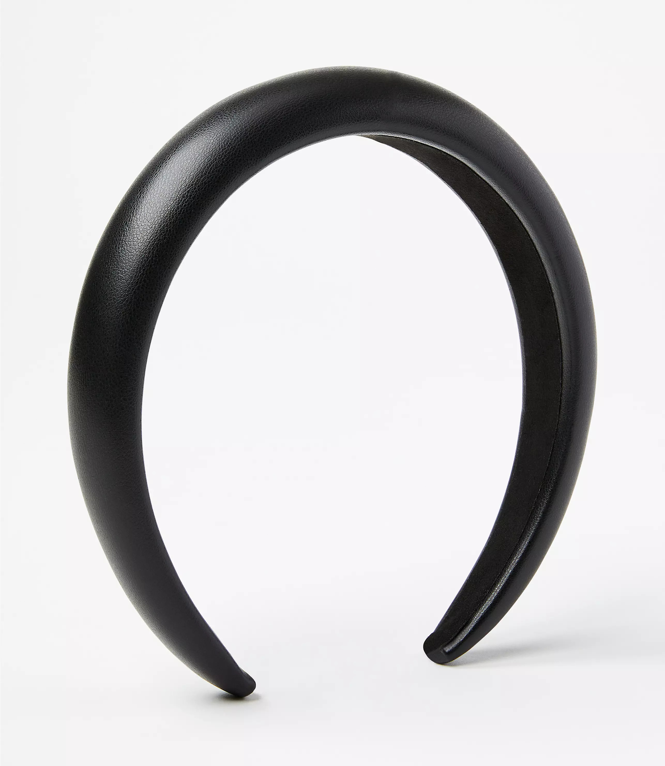 Faux Leather Puffed Headband | LOFT
