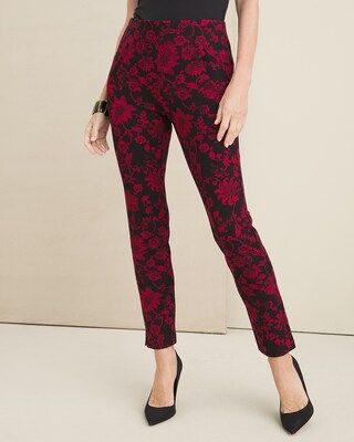 Juliet Floral Damask Slim Ankle Pant | Chico's