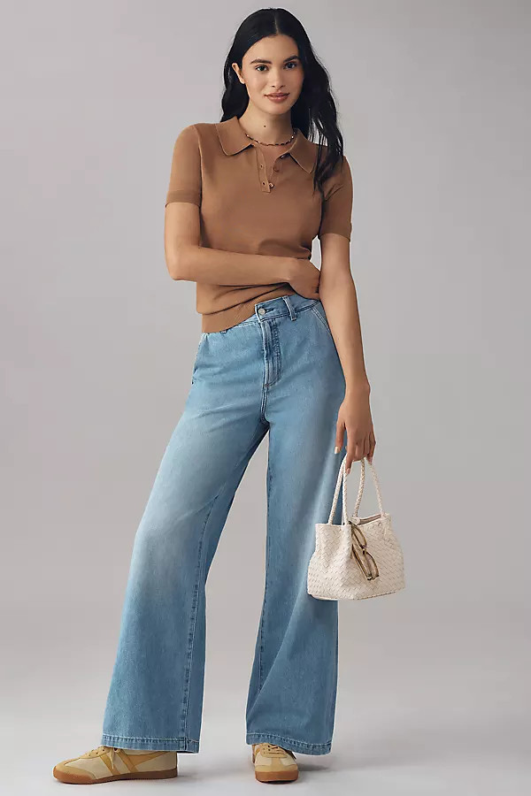 Pistola Dalia High-Rise Wide-Leg Trouser Jeans | Anthropologie (US)