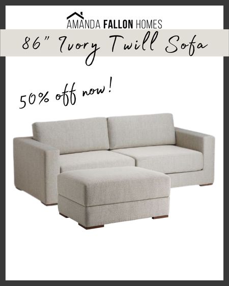 🚨 Square arm ivory sofa and ottoman are 50% off on sale now! Amazingly affordable & attractive sofa!

Ivory couch. Cream sofa. Linen sofa. Sofa and ottoman. Furniture sale. Couch on sale. 

#worldmarket

#LTKsalealert #LTKFind #LTKhome