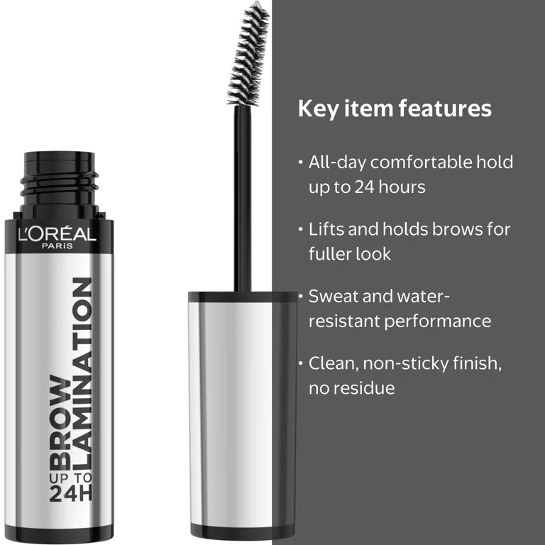 L'Or\u00e9al Paris Infallible up to 24H Wear Brow Lamination, Transparent, 0.16 fl oz | Walmart (US)