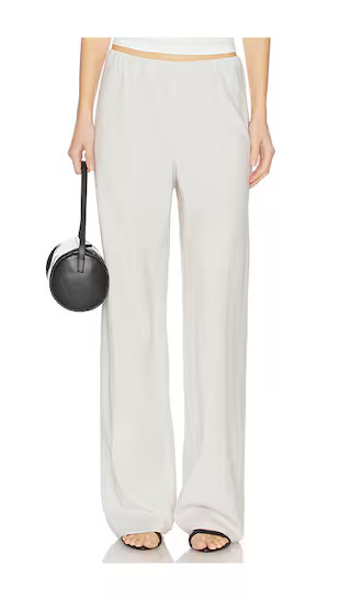 High Waist Bias Pant in Salt Glass | Revolve Clothing (Global)