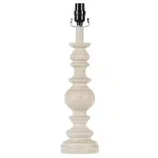 Hampton Bay Mix and Match 19 in. H Shabby White Table Lamp Base DS18041 | The Home Depot