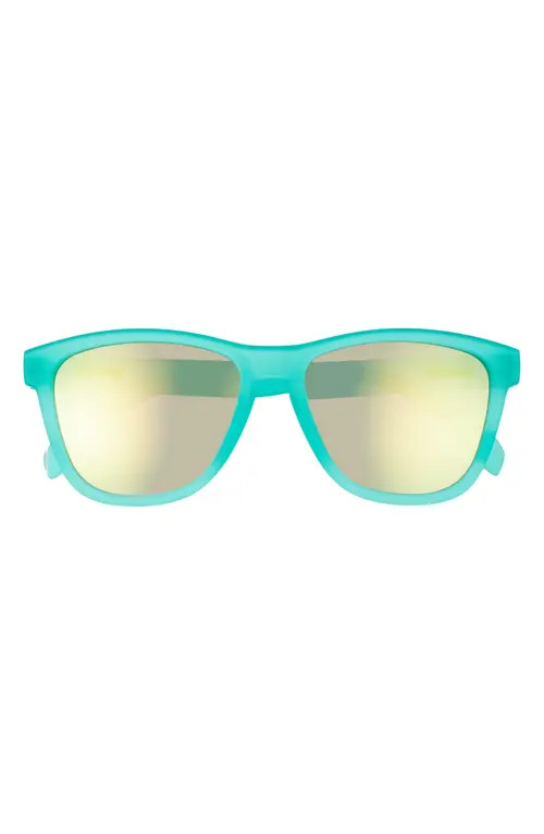 goodr Nessy's Midnight Orgy 53mm Mirrored Polarized Sunglasses in Green at Nordstrom | Nordstrom