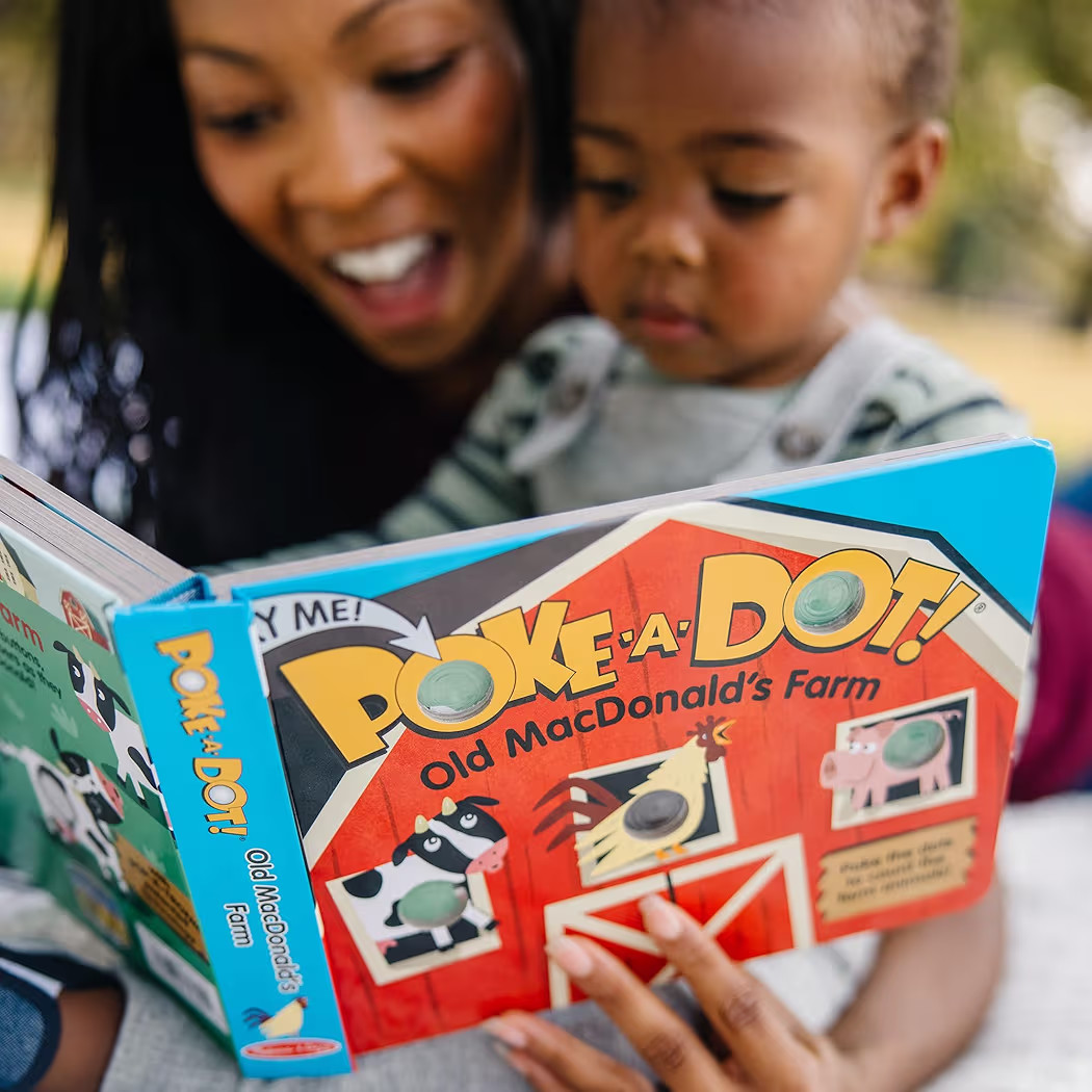 Melissa & Doug Poke-a-Dot! Old MacDonald’s Farm, Interactive Children's Board Book with Buttons... | Amazon (US)