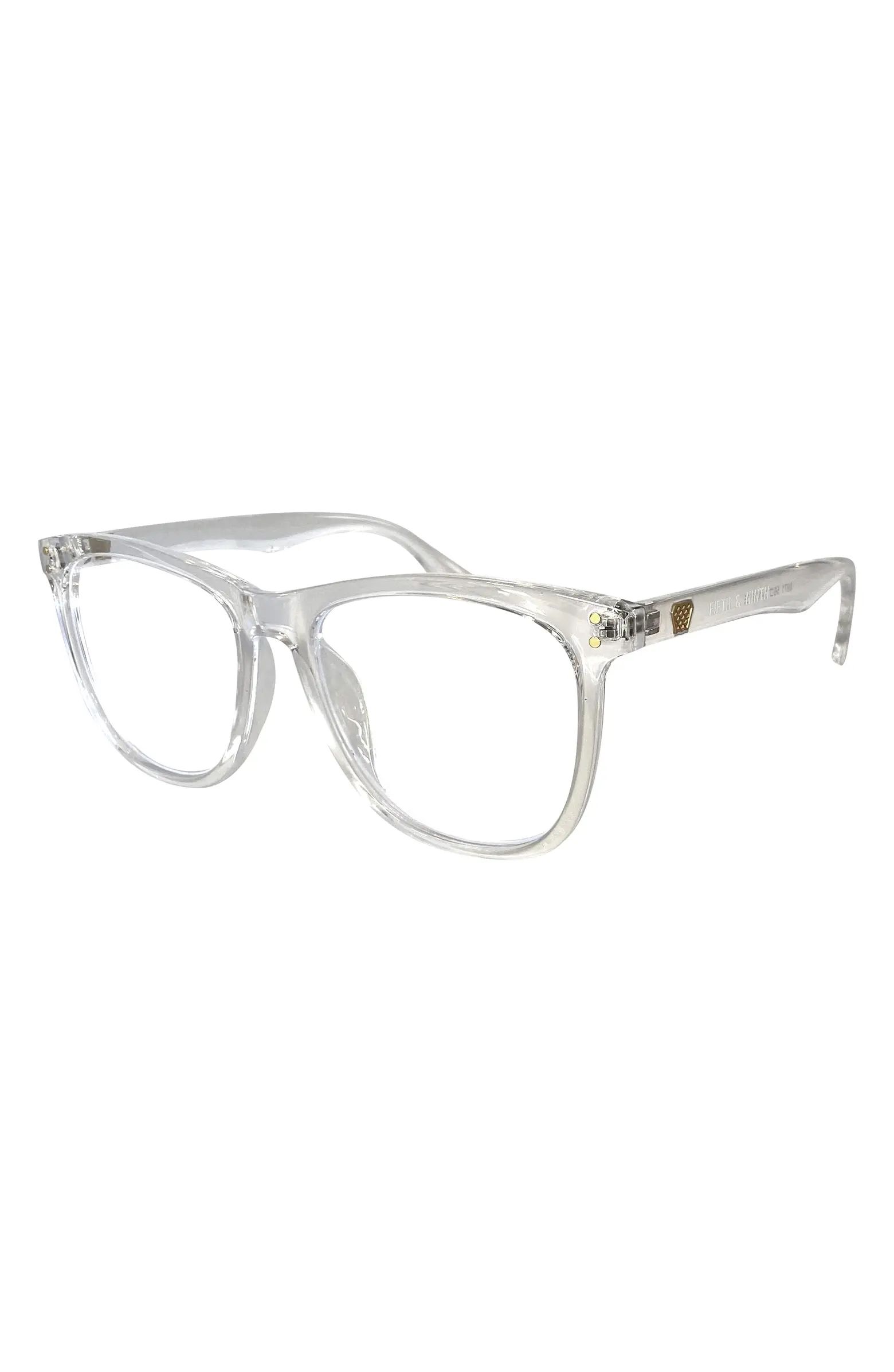 Mesa 56mm Round Blue Light Filtering Glasses | Nordstrom