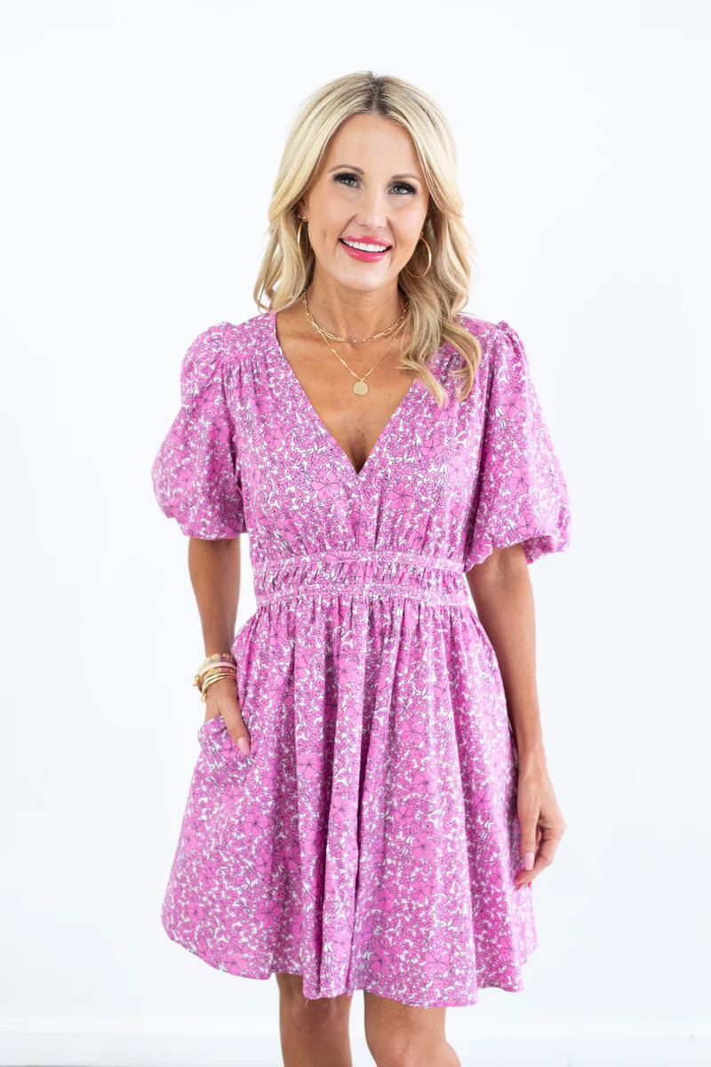 Bonnie Dress- Pink | Avara