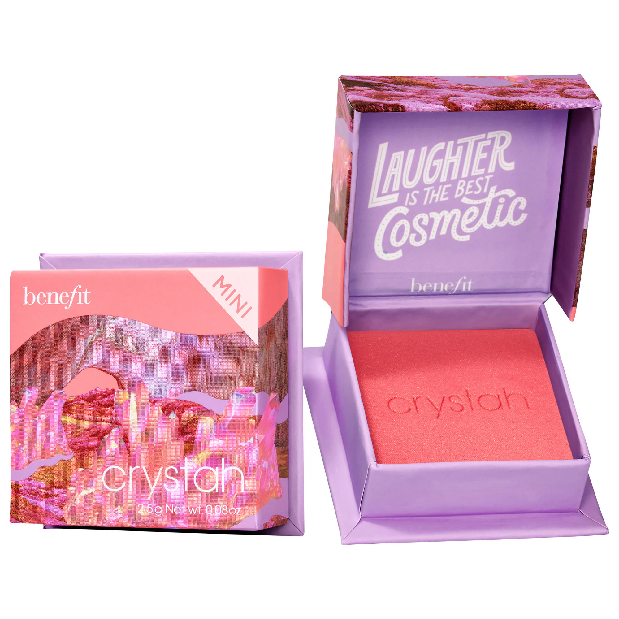 Benefit Cosmetics WANDERful World Silky-Soft Powder Blush Crystah 0.08 oz / 2.5 g | Sephora (US)