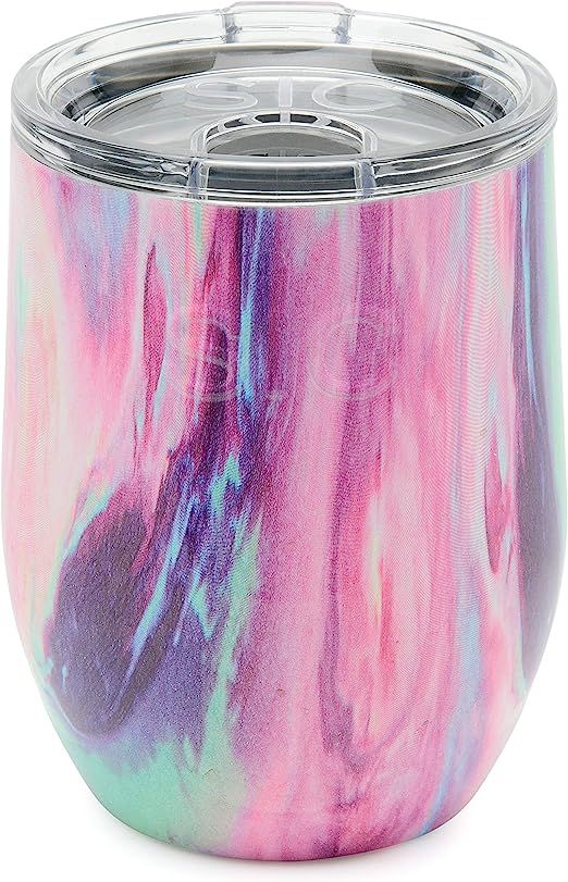 Seriously Ice Cold SIC 16oz Insulated Stemless Wine Tumbler Mug, Premium Double Wall Stainless St... | Amazon (US)