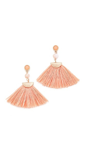 Shashi Mia Tassel Fan Earrings | Shopbop